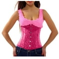 thumbnail image 7 of Elainilye Fashion Waist Cincher Shapewear Waist Trainer Underbust Corset Belt Stomach Wrap Body Shaper Workout Girdle,Pink, 7 of 7