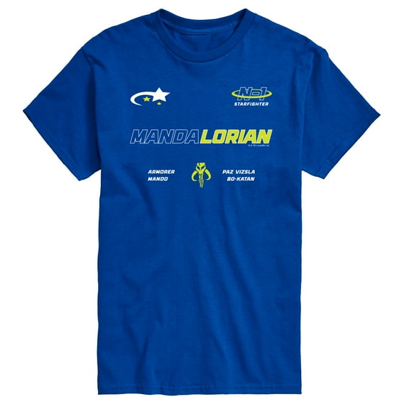 Star Wars - The Mandalorian Mando Jersey  - Men's Short Sleeve Graphic T-Shirt