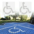 thumbnail image 2 of Folding Handicapped Parking Stencils Silicone Flexible Garage Marker Handicap Parking Stencil Marker Symbol Template, 2 of 7