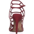 thumbnail image 5 of Womens madden girl Directt Caged Ankle Strap Sandals, Red, 5 of 6
