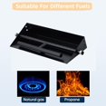 thumbnail image 3 of 22.5inx6in Rectangular Drop-In Fire Pit Burner Kit 60000 BTU Dual Fuel Propane and Natural Gas Fire Pit Insert Black Steel Spark Ignition for Indoor Outdoor Use, 3 of 8