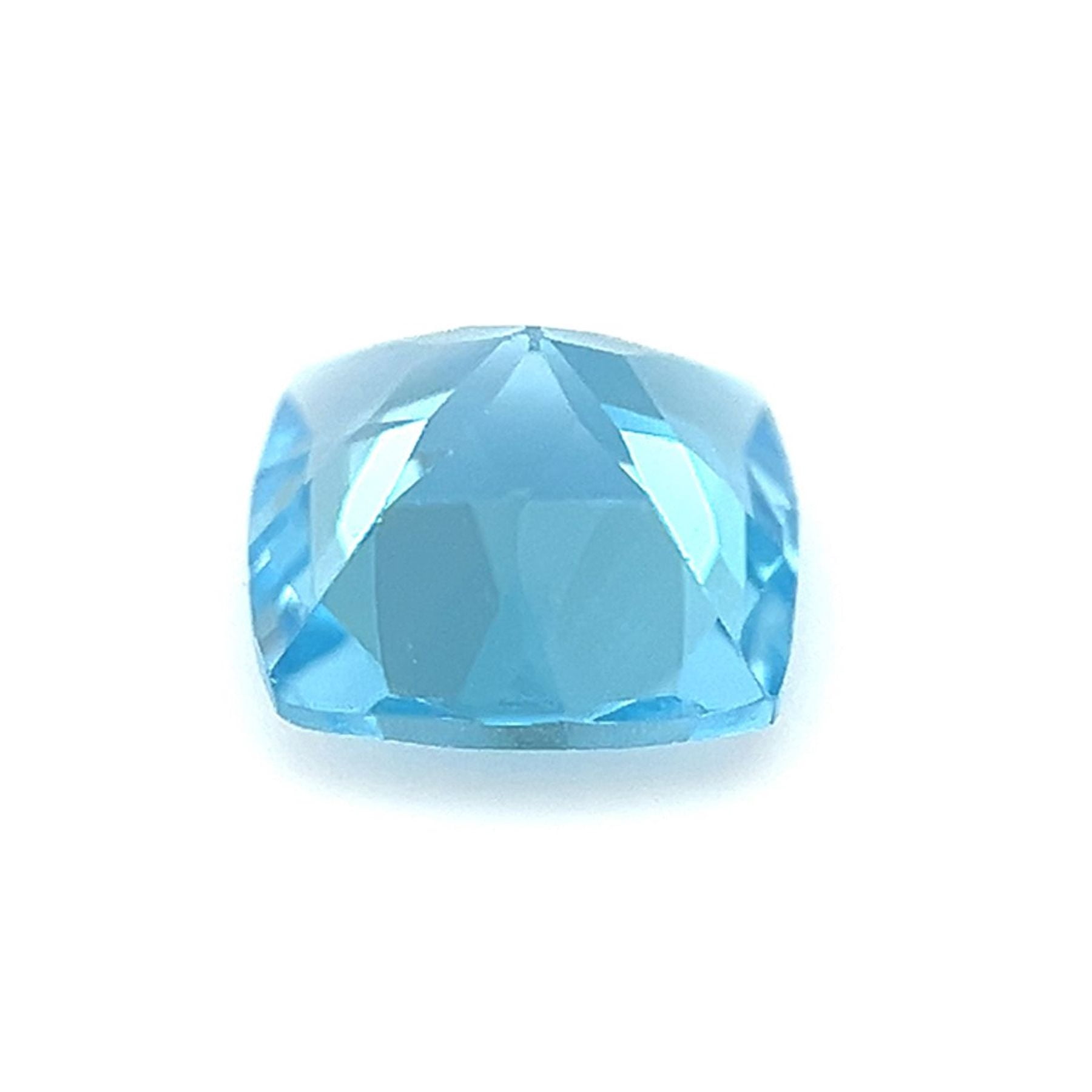 Certified Natural 1.75 Carat Swiss Blue Topaz Cushion Shape Mixed Cut 7x7 mm Loose Gemstone December Birthstone