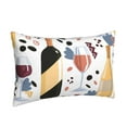 thumbnail image 2 of EasygdpWine Bottles Glasses Polyester Fiber Double-Sided Pillowcase,Super Soft,Comfortable And Luxurious Pillowcase,Not Easy To Break Or Deform- 14"X20", 2 of 9