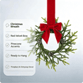 thumbnail image 3 of Christmas Wreath for Kitchen Cabinet,Artificial Cedar Pine Hanging Wreath with Pinecone Pine Needles for Front Door Xmas Wreaths for Christmas Winter Farmhouse Home Decorations, 3 of 4