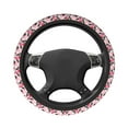 thumbnail image 3 of Elastic Steering Wheel Cover, pink makeup Stretch Thickening Car Steering Wheel Cover Women Men, Steering Wheel Protector Universal 15 in, 3 of 7