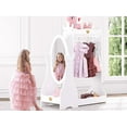 thumbnail image 5 of STAROUS Kids Full Length Mirror, Kids Free-Standing Wooden Dressing Mirror with Adjustable Viewed, Girl's Vanity Dress-Up Mirror with Storage for 3-7 Years Old, White, 5 of 8