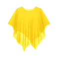 thumbnail image 5 of jiaxiM Sheer Shawl Women Chiffon Capelet Batwing Sleeves Elegant Evening Wedding Shawl Wrap Sheer Mesh Asymmetric Hem Formal Cover Up, 5 of 5