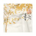 thumbnail image 1 of Peace Garden Decorative Satin Napkins Set of 4, Japanese Inspired Theme Hieroglyph and Abstract Tree Botanical, Square Fabric Party & Dinner Napkin, 18", Pale Orange Pale Brown, by Ambesonne, 1 of 2
