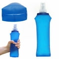 thumbnail image 2 of Collapsible Soft Water Bottle， Soft Water Bottle Tpu Flask Foldable Bottles for Hydration Pack for Running Hiking Cycling Climbing, 2 of 8