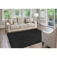 thumbnail image 5 of Garland Rug Quatro Polypropylene Black Indoor Area Rug, 5' x 7', 5 of 7