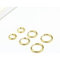 thumbnail image 3 of Cterwk 5 Pairs 14K Gold Plated Huggie Hoop Earrings for Women Men, Minimalist Gold Huggie Hoop Earrings, Gold, 3 of 6