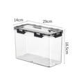 thumbnail image 4 of Contenedor de alimentos transparente para congelador, onizador de cocina de grado alimenticio, apilable con bandeja de drenaje, contenedor de 3800ml Baoblaze contenedor de almacenamiento, 4 of 8