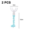thumbnail image 2 of Cepillo de dientes en forma de U para niños: el cabezal redondo de silicona hace que el cepillado sea fácil y divertido, 2 of 5