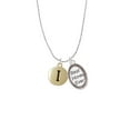 thumbnail image 2 of Delight Jewelry Goldtone Capital Letter - I - Pebble Disc - Best Mom Ever Charm Necklace, 2 of 4