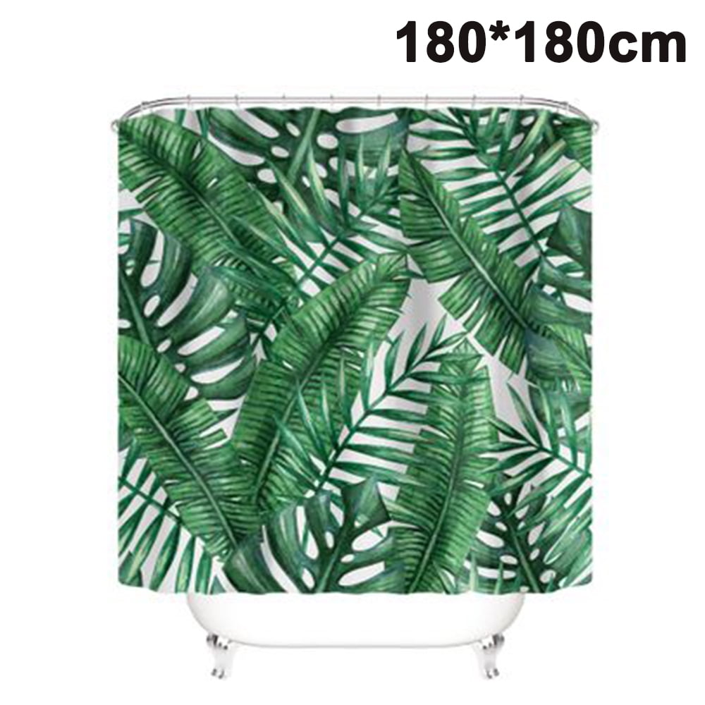 Banana Leaf Plant Printed Modern Bathroom Shower Curtain Waterproof 180x180cm Banana Leaf Plant Printed Modern Bathroom Shower Curtain Waterproof 180x180cm