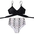 thumbnail image 3 of Women Criss Cross High Waisted String Floral Printed 2 Piece Bathing Suits, 3 of 8