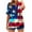 D-Multicolor, variant on Women Fourth of July Shirts Patriotic Shirt Women American Flag Shirt Red White and Blue Top Women Women's V-Neck Short Sleeved Summer Button Loose Fashion T-Shirt Tops