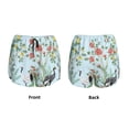 thumbnail image 5 of Haiem Chinoiserie Floral Palm Tree Women's 2 in 1 Running Shorts - Lightweight Athletic Workout Gym Yoga Breathable Sports Shorts Liner with Phone Pockets-Small, 5 of 9