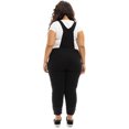 thumbnail image 2 of A3 Denim Women's Plus Size Stretch Denim Overalls with Cuffs, 2 of 7