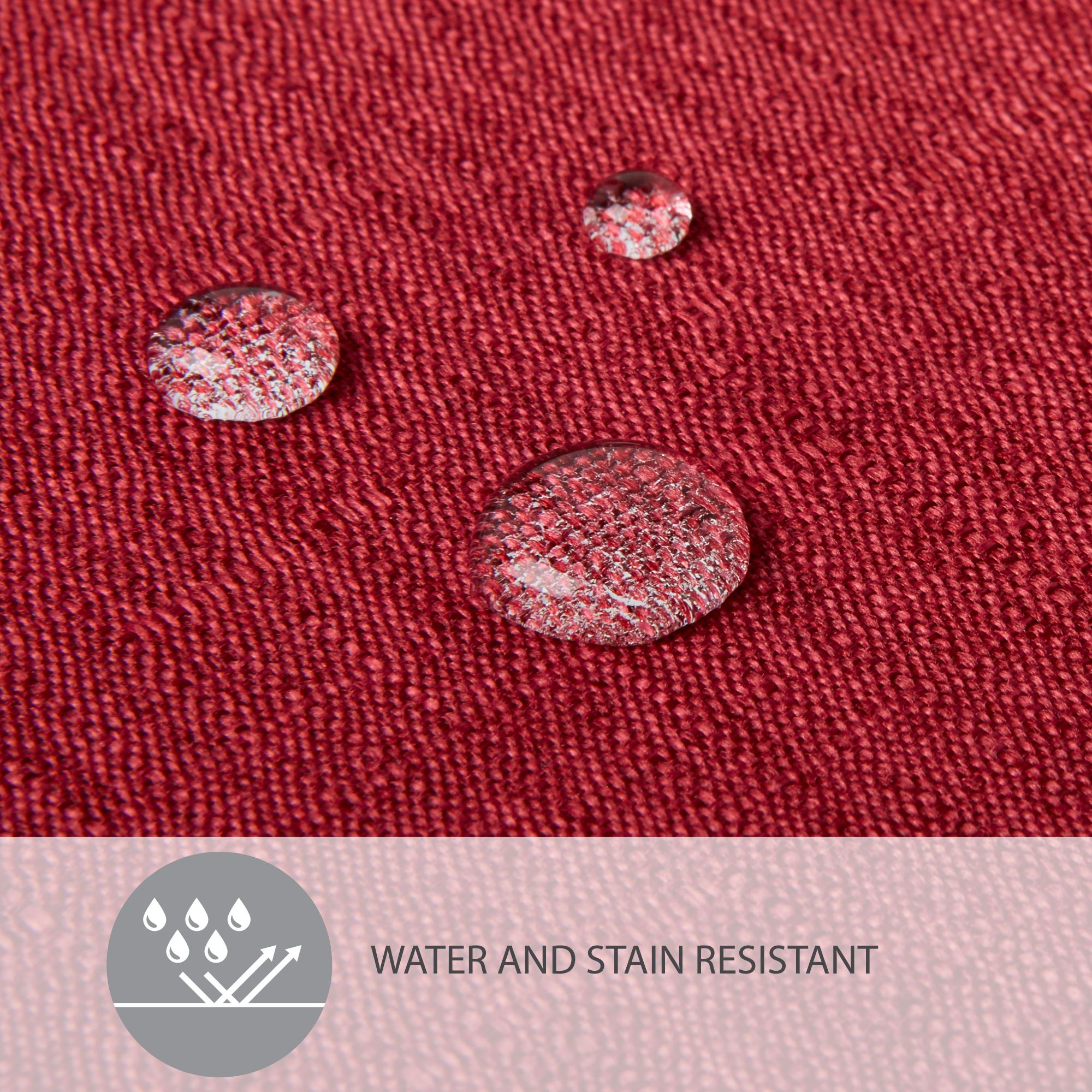 TOWN & COUNTRY LIVING Somers Reversible Placemat 4-Pack Set, Claret Red, 13"x17.5"