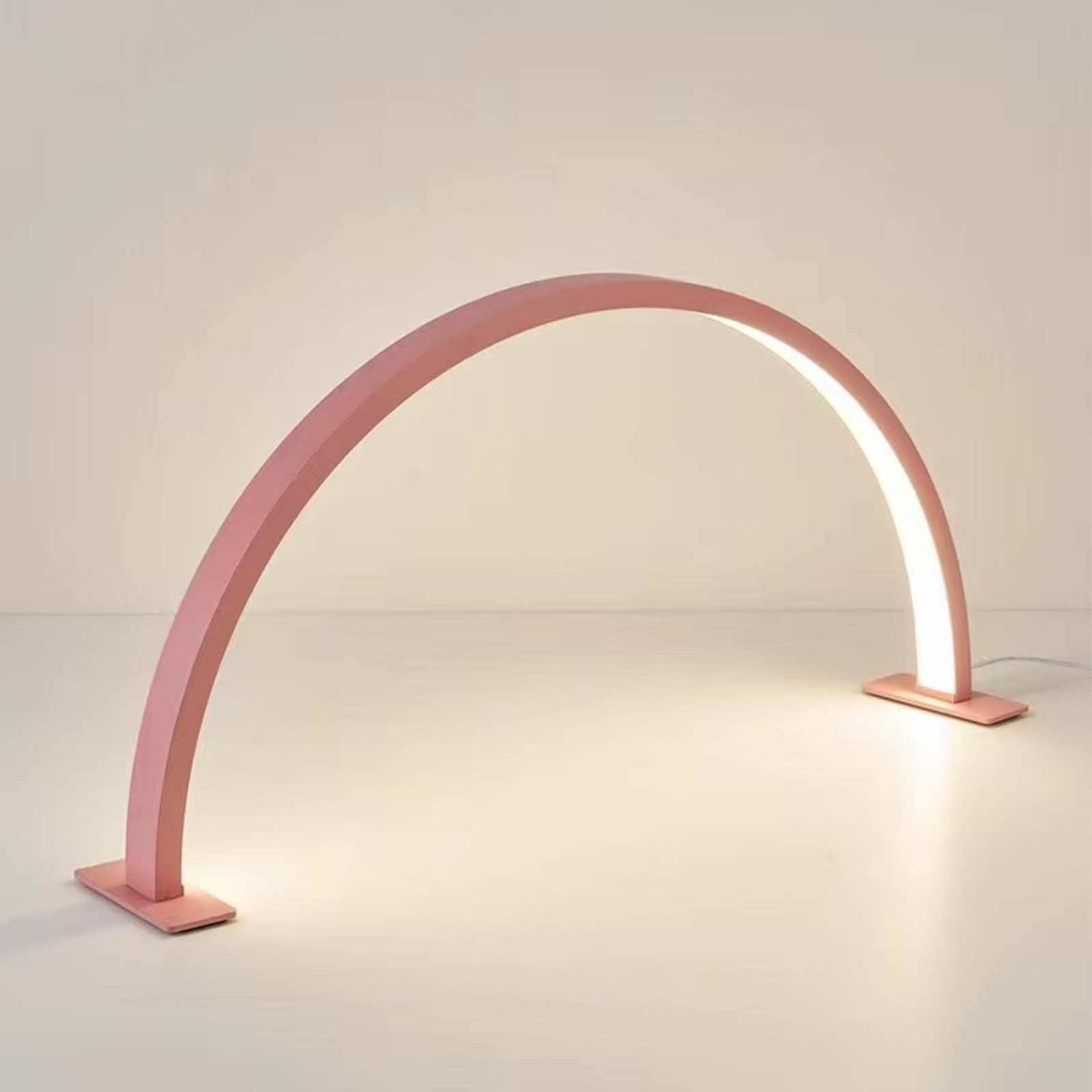 Nail Light for Desk with Half Moon Design, Foldable Nail Table Lamp with Multiple Color Modes and Brightness, For Beauty Eyelash Makeup and Crafts, LED Desk Lamp