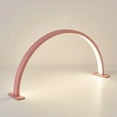 thumbnail image 3 of Nail Light for Desk, Half Moon Light for Nail Desk, Foldable Nails Desk Lamp, Multiple Color Modes and Brightness, for Beauty Eyelash Makeup Nail Tech Pink, 3 of 9
