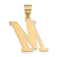 thumbnail image 4 of FJC Finejewelers 14 kt Yellow Gold Polished Letter M Initial Charm, 4 of 6