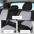 thumbnail image 4 of For Kia Seltos 2021-2024 FH Group Neoprene Custom Fit Car Seat Covers - Gray/Black Rear Seats, 4 of 5