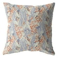 thumbnail image 1 of Sleepy Tropics Suede Blown and Closed Pillow Orange, 1 of 4