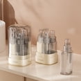 thumbnail image 1 of Juego de 4 botellas de tocador de viaje en 1 con dispensadores recargables a prueba de fugas para loción, champú, acondicionador y spray, compacto y portátil, paquete de 4 en colores variados., 1 of 9