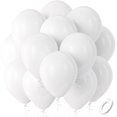 thumbnail image 1 of Globos Bezente de látex para fiestas, 30 cm, 100 unidades, color blanco, 1 of 9
