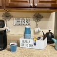 thumbnail image 2 of Coffee Station Organizer for Countertop, Cup and Lid Holder for Sleeve Pods Condiment, Wooden Disposable Cup Dispenser for Bar Accessories Organizer and Storage, 2 of 8