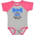 thumbnail image 3 of Inktastic Happy First Mother's Day, Mommy Bow Tie Boys or Girls Baby Bodysuit, 3 of 5