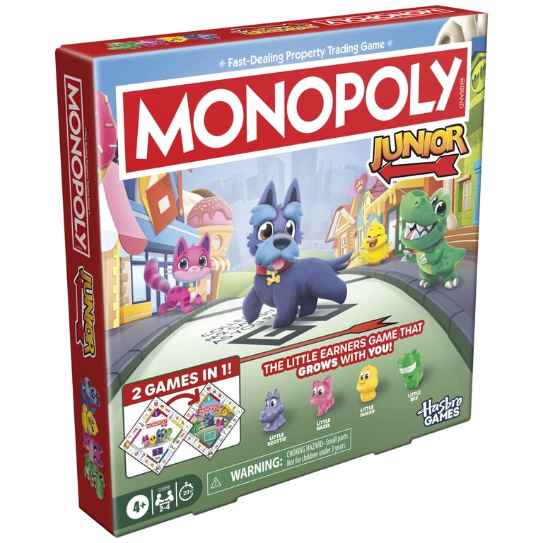 Monopoly Junior 2-In-1 Board Game, Ages 4+ Two Difficulty Levels photo 8