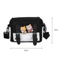 thumbnail image 2 of Bolso Estilo preppy Nylon Hit Color Crossbody Tote Lady Zipper Travel Shoulder Bag, 2 of 5
