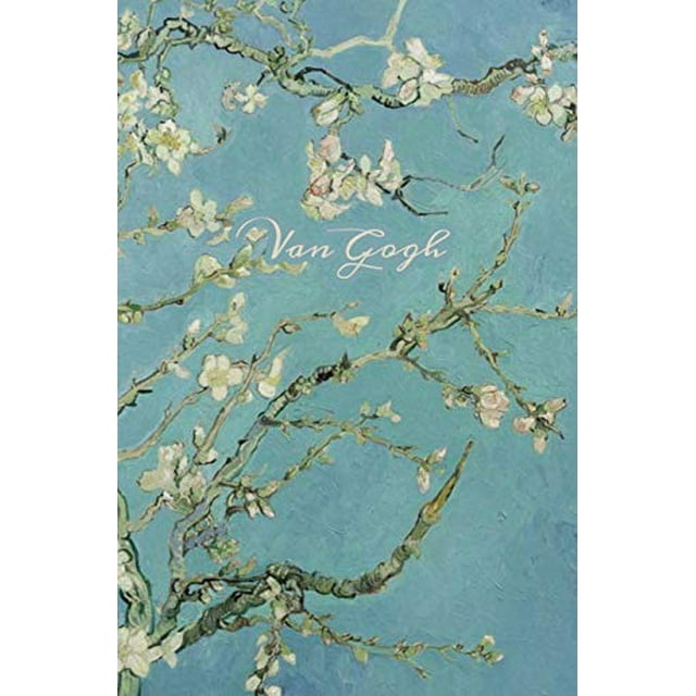 Van Gogh: Almond Blossoms, Hardcover Journal Writing Notebook Diary with Dotted Grid, Lined, and Blank Vintage Paper Style Pages