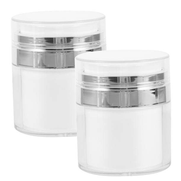 EeaseMX Botellas de la bomba de vacío de 2 piezas botellas de bomba sin aire vacías jarras cosméticas recargables 50 ml