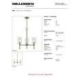 thumbnail image 2 of Millennium Lighting  Chastine Chandelier Light Fixture Modern Gold 3 3 Lights Matte Gold, 2 of 5