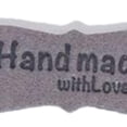 thumbnail image 4 of 50 piezas de Etiquetas hechas a mano Zulema PU gris, 4 of 8