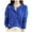 Dark Blue, variant on GPOECD Women's Knitted Round Neck Long Sleeve Solid Color Cardigan Jacket Versatile Womens Cardigan Sweaters for Spring and Fall Dark Blue,XXL