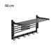 thumbnail image 4 of Bearachild Toallero montado en la pared, barra plegable para baño, cocina, colgante, toallas de ducha, albornoz, colgador de almacenamiento, gancho de Juegos de accesorios de baño 50cm Bearachild HA071072-02, 4 of 6