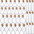 thumbnail image 1 of Botellas de vidrio Patelai Mini de 2 ml con tapones de corcho, 50 unidades, 1 of 6