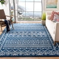 thumbnail image 2 of SAFAVIEH Tulum Ronald Oriental Area Rug, Navy/Ivory, 6'7" x 6'7" Square, 2 of 9