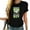 Black, variant on Goddad Of The Birthday Soccer Player Bday Team Par Casual Women's Short Sleeve Tee with Cool Graphics