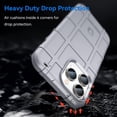 thumbnail image 3 of Slim Phone Case for iPhone 14 Pro (Not fit iPhone 14),Rugged Shield Case with Military Grade Shockproof Protection,Drop-Tested and Camera Lens Protection Cover for iPhone 14 Pro, HD Gray, 3 of 16