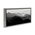 thumbnail image 3 of Stupell Industries Misty Sky Open Mountain Landscape Landscape Photography Gray Floater Framed Canvas Art Print Wall Art, 31 x 14, 3 of 9