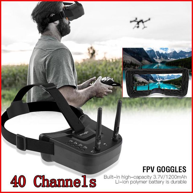Gafas 5.8G FPV, Gafas Integradas De 3.7V 3 Pulgadas FPV RC Drone, Gafas FPV Para Exteriores Para FPV Quadcopter Drones Men ANGGREK Otros