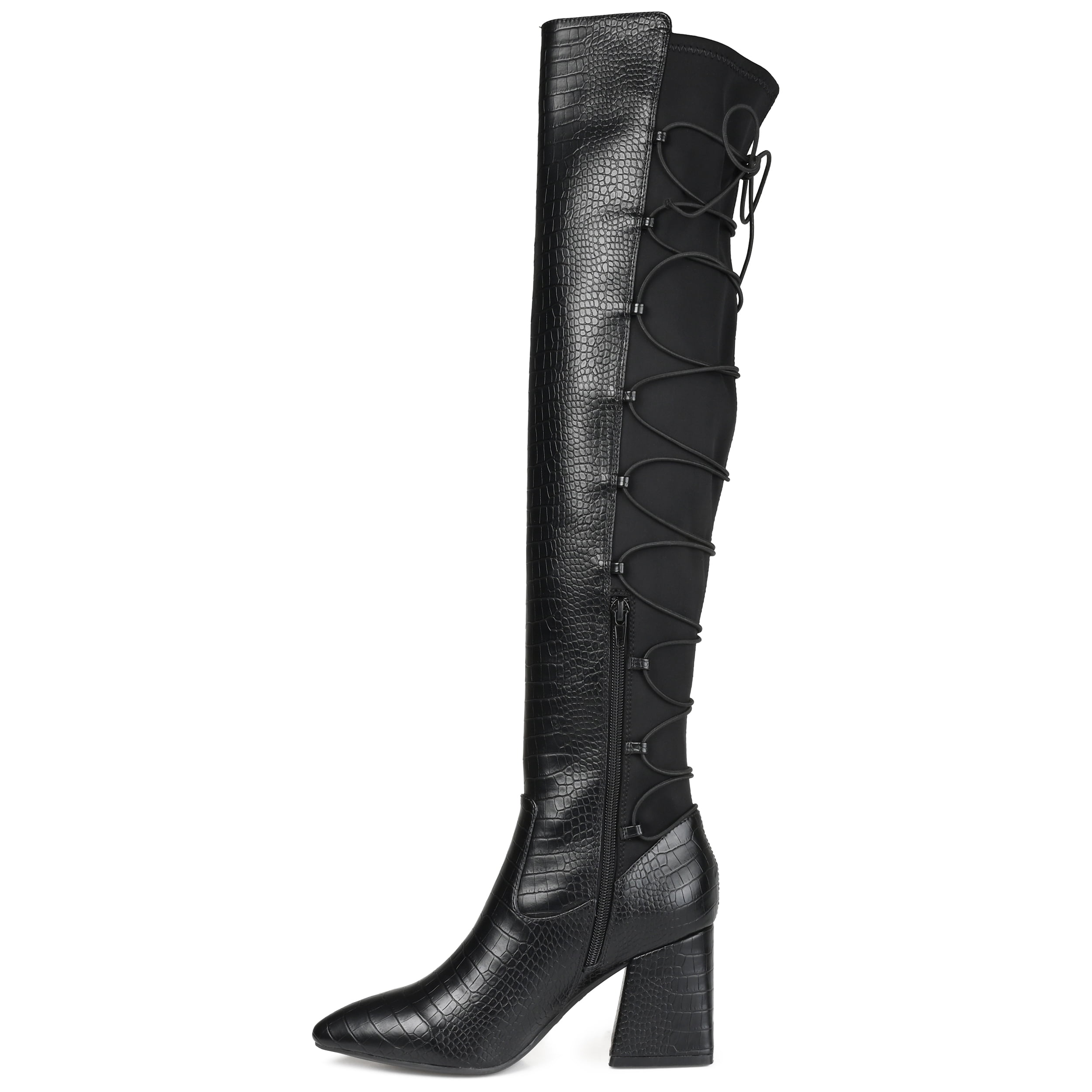 Brinley Co. Womens Tru Comfort Foam™ Extra Wide Calf Over The Knee Boot