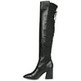 thumbnail image 2 of Journee Womens Valorie Wide Calf Block Heel Over The Knee Boots, 2 of 9