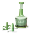 thumbnail image 1 of Mano Presione Ajo Chopper Manual Molino Frutas Frutas Handy Grinder Home Cocinero Cocinero Cocinero Regalos Tajadas Herramientas Suministros Inevent HA059457-00B, 1 of 7